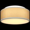 vidaXL Lampada da soffitto Grigio 30 x 13.5 cm Tessuto