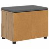 vidaXL Panca per ingresso Rovere artigianale 60 x 38 x 46 cm