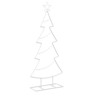 vidaXL Albero di Natale in metallo con supporto KUOPIO 125 cm Acciaio