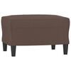 vidaXL Poggiapiedi Marrone 60x50x41 cm in Similpelle