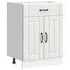 vidaXL Base da Cucina Lucca Bianco in Legno Multistrato