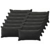 vidaXL Federa 12 pcs HOUTEN Nero 40 x 80 cm Velluto