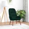 vidaXL Sedia Relax Verde Scuro in Velluto
