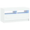 vidaXL Mobile TV LED Bianco Legno ingegnerizzato