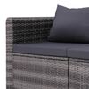 vidaXL Set Divani da Giardino 8 pz con Cuscini in Polyrattan Grigio