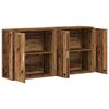 vidaXL Credenza 2 pcs Legno vecchio 79 x 38 x 80 cm Legno multistrato