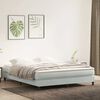 vidaXL Letto a Molle senza Materasso Grigio Chiaro 180x220cm Velluto