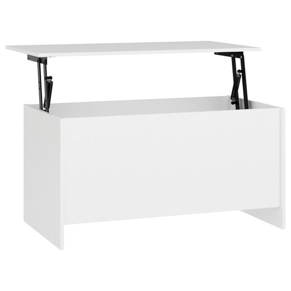vidaXL Tavolino da Salotto Bianco 102x55,5x52,5 cm Legno Multistrato