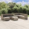 vidaXL Set Divani da Giardino 9 pz con Cuscini in Polyrattan Grigio