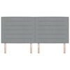 vidaXL Testiera Grigio chiaro 200 cm Tessuto