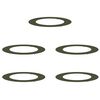 vidaXL adatto per Anelli d'Albero Piatto 5 pz Oliver verde &Oslash;60/90 cm