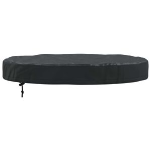 vidaXL Copertura per Tavolo da Esterno 62 x 62 x 10 cm Rotondo Nero