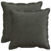 vidaXL Federa 2 pz HOUTEN Antracite 40 x 40 cm corduroy