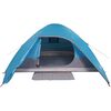 vidaXL Tenda da Campeggio a Cupola per 4 Persone Blu Impermeabile