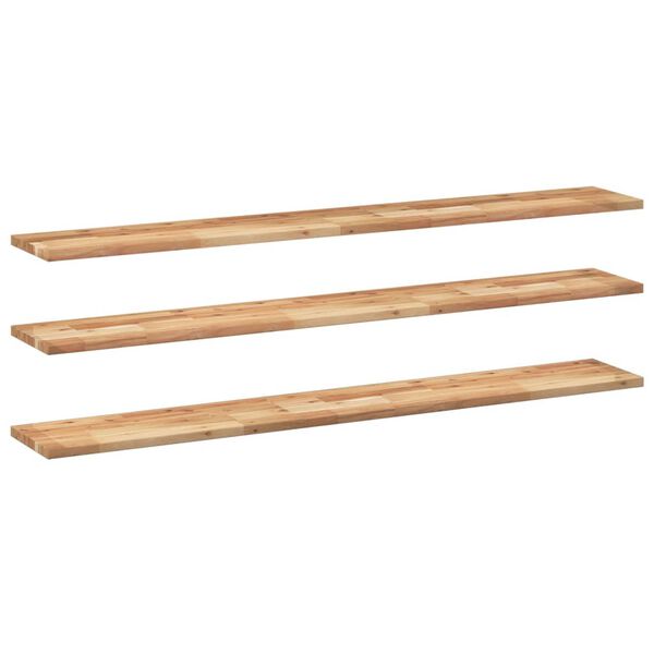 vidaXL Mensole da Parete 3 pz 160x20x2 cm Legno Acacia Rifinito a Olio