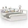 vidaXL Letto Libreria senza Materasso Bianco 150x200 cm Legno di Pino