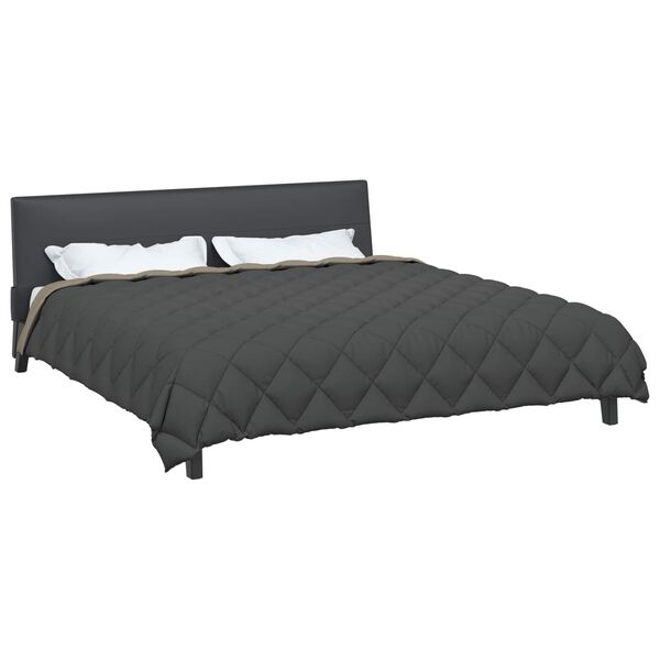 vidaXL Duvet Invernale Grigio chiaro e Antracite 220 x 260 cm