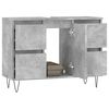 vidaXL Armadietto da Bagno Grigio Cemento 80x33x60cm Legno Multistrato