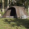 vidaXL Tenda da Campeggio a Cupola per 6 Persone Marrone Impermeabile