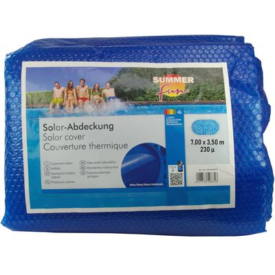Summer Fun Copertura Solare per Piscina Ovale 700x350 cm in PE Blu