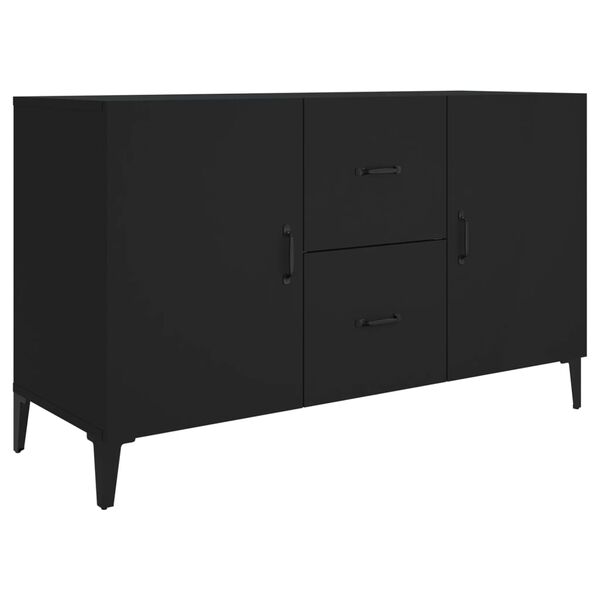 vidaXL Credenza Nera 100x36x60 cm in Legno Multistrato