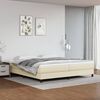 vidaXL Struttura Letto a Rete a Molle Crema 200x200 cm in Similpelle