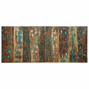 vidaXL Testiera Multicolore 120 cm in Legno Massello Recupero