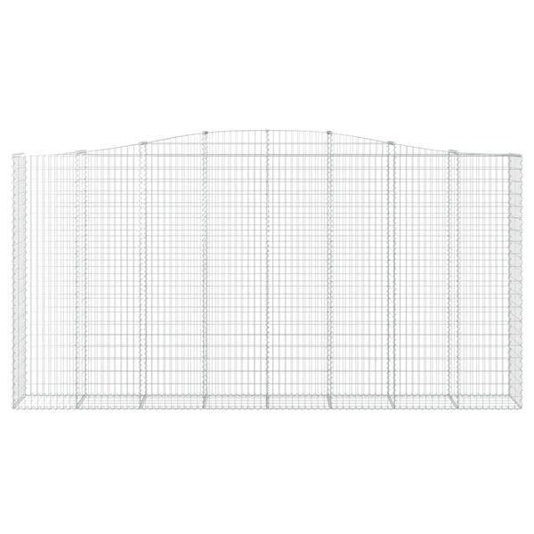 vidaXL Cesti Gabbioni ad Arco 5 pz 400x50x200/220 cm Ferro Zincato
