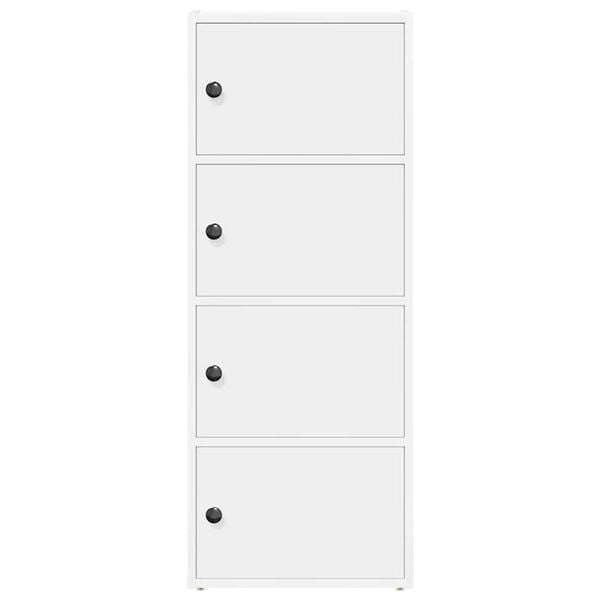 vidaXL Libreria Bianca 40x24x102 cm in Legno Multistrato