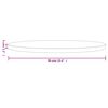vidaXL Piano Tavolo Rotondo Bianco &Oslash;90x3 cm in Legno Massello di Pino