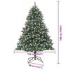 vidaXL Albero di Natale artificiale Verde 126 x 126 x 180 cm