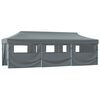 vidaXL Tenda Pieghevole Pop-Up con 8 Pareti Laterali 870x291x315 cm Antracite