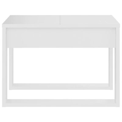 vidaXL Tavolino Bianco 50x30x50 cm in Legno Multistrato