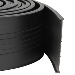 vidaXL Sigillo Porta Garage Nero 70 x 6 mm 4,5 m PVC