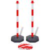 vidaXL Set Stradale con Pali e Catena in Plastica 10 m