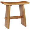 vidaXL Sgabello in Legno Massello di Teak