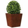 vidaXL Fioriere da Giardino 2 pz 40x40x40 cm in Acciaio Corten
