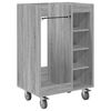 vidaXL Armadio per Golf con ruota Grigio Sonoma 65 x 45 x 98 cm