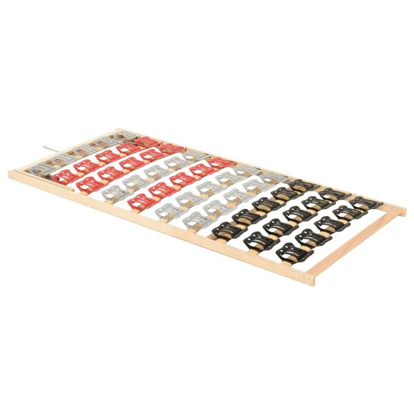 vidaXL Rete a Doghe con 12 Doghe Schienale Regolabile 100x200 cm