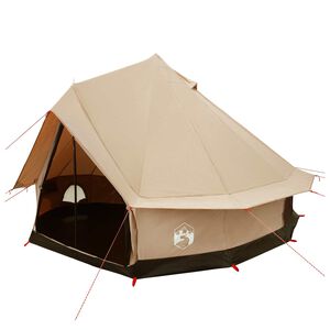 vidaXL Tenda Familiare Crema 8 persone Policotone