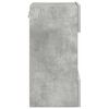 vidaXL Mobili da parete con luci LED per TV 2pz Grigio Cemento 40x30x60,5cm