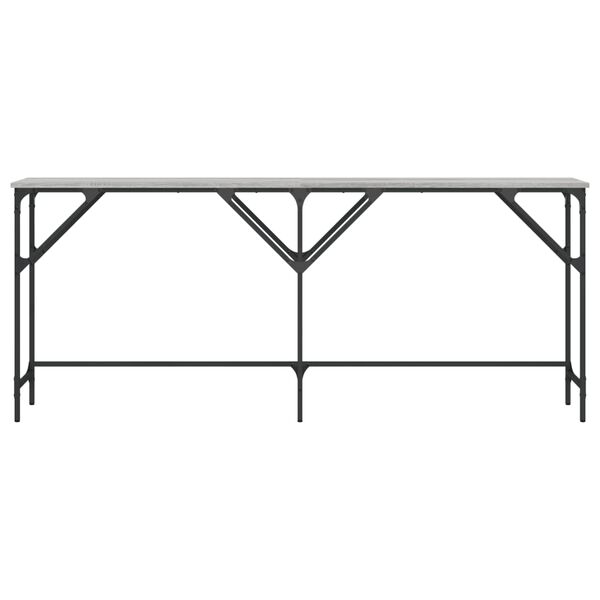 vidaXL Tavolo Consolle Grigio Sonoma 180x29x75 cm in Legno Multistrato