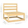 vidaXL Set Salotto Giardino 9 pz Cuscini Antracite Legno Massello Pino