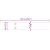 vidaXL Bordure per Prato 10 pz 15x103 cm Flessibili in Acciaio Corten