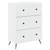 vidaXL Mobile con Cassetti Bianco 66 x 34,5 x 90 cm