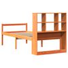 vidaXL Letto Libreria senza Materasso Marrone Cera 75x190 cm Legno