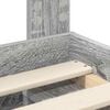 vidaXL Struttura del letto Grigio Sonoma 90 x 200 cm Pino massello