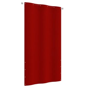 vidaXL Paravento per Balcone Rosso 120x240 cm in Tessuto Oxford