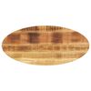 vidaXL Piano Tavolo 110x40x2,5 cm Ovale in Legno Massello di Mango