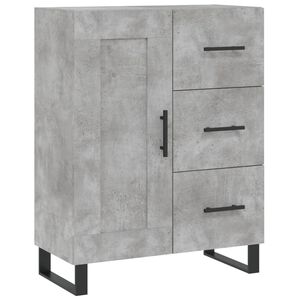vidaXL Credenza Grigio Cemento 69,5x34x90 cm in Legno Multistrato